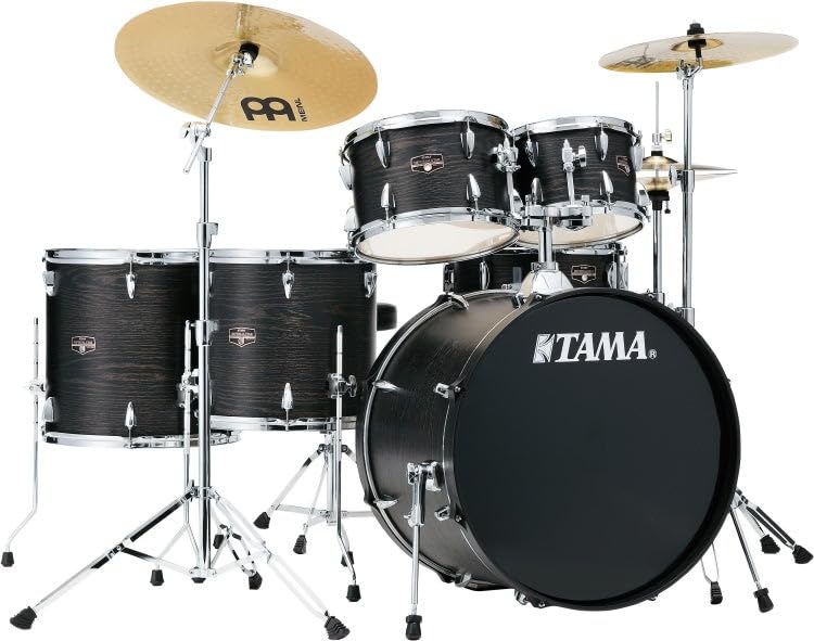 Tama Imperialstar Complete Drum Set - 6-Piece - Black Oak Wrap