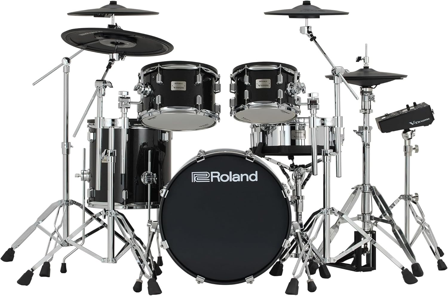 Roland VAD516 V-Drums Acoustic Design Electronic Drum Kit Bundle with Drum Throne